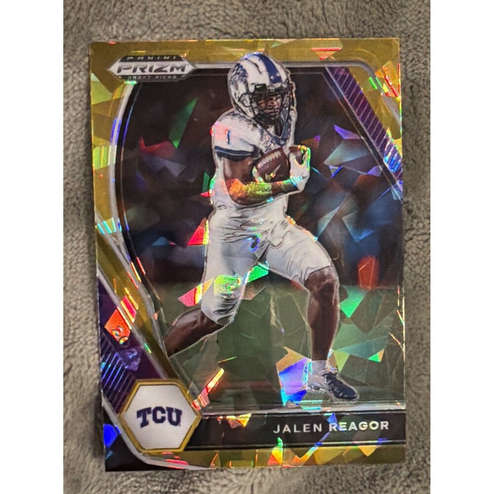 2021 Panini Prizm Draft Picks - Jalen Reagor #72 Gold Ice Prizm